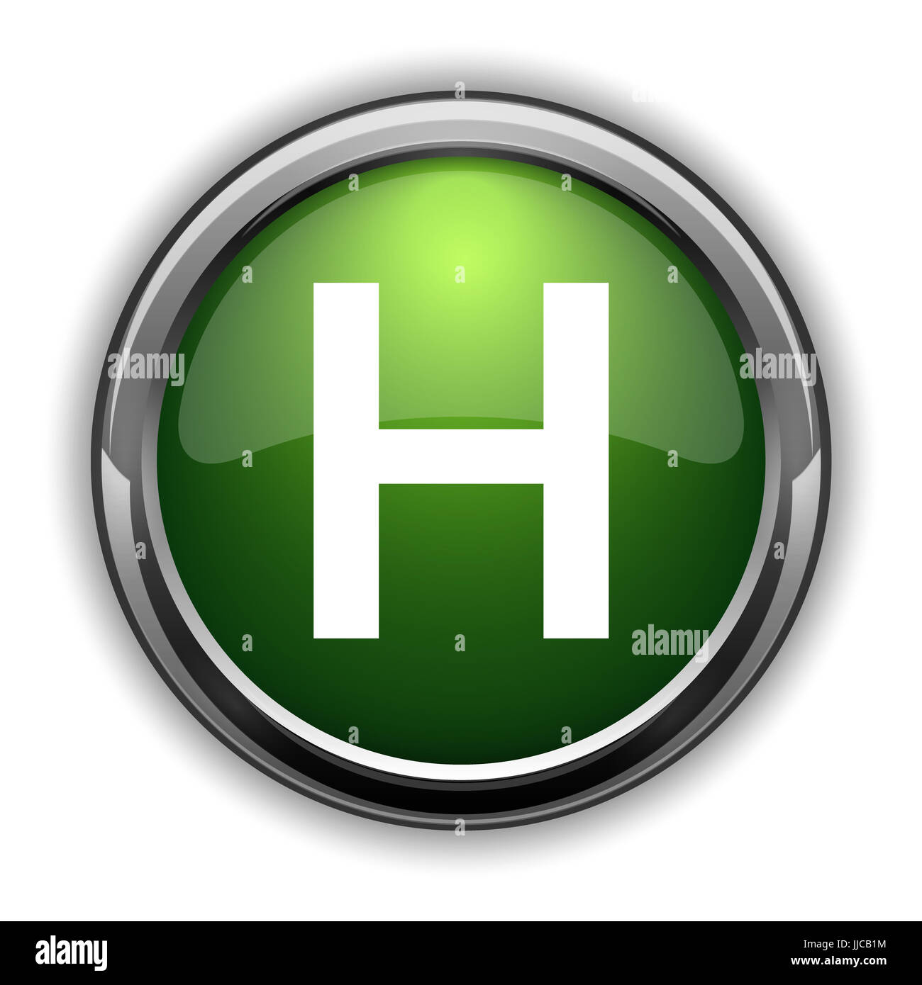 Hospital icon. Hospital website button on white background Stock Photo ...