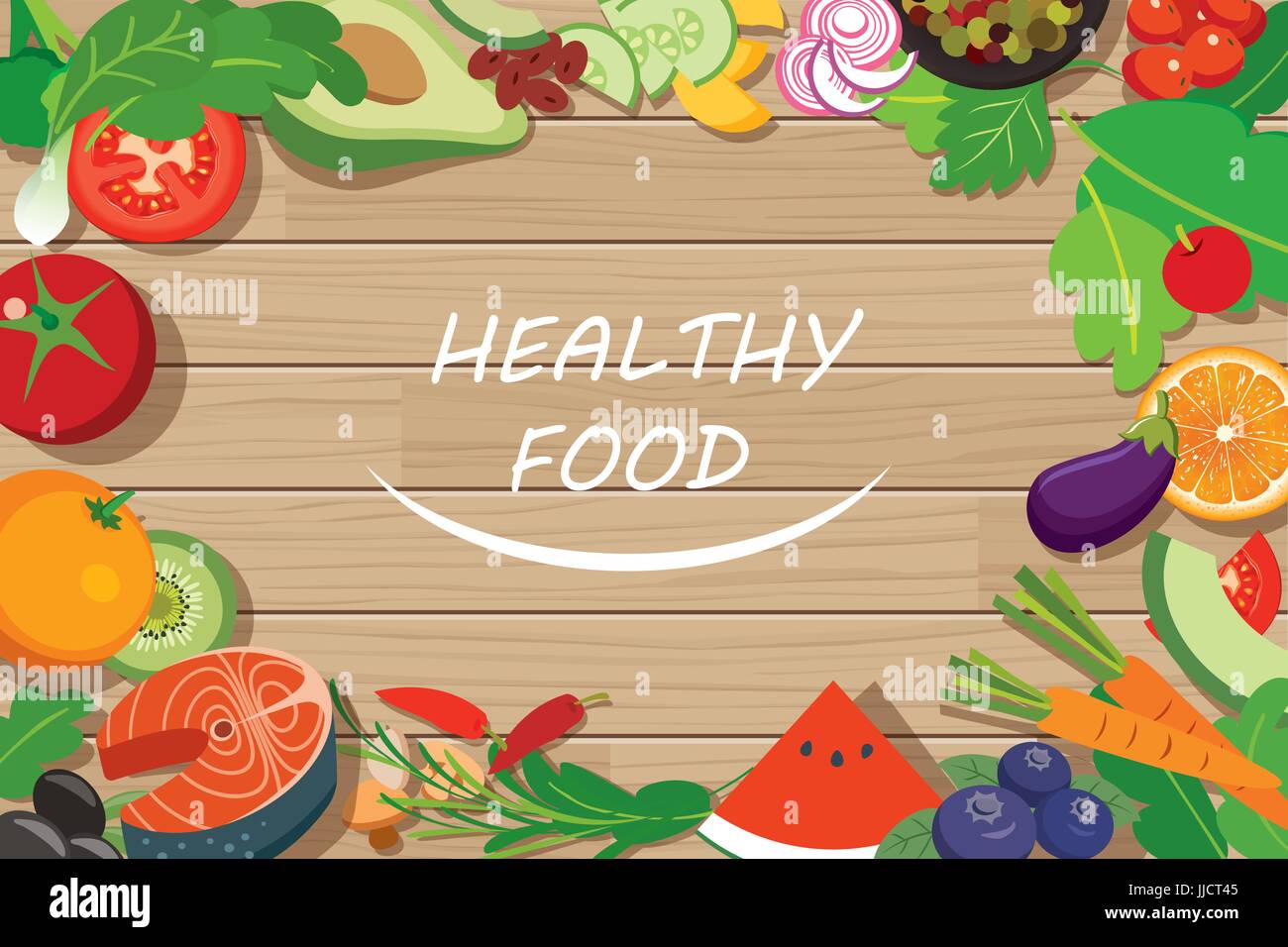 Healthy Food Frame