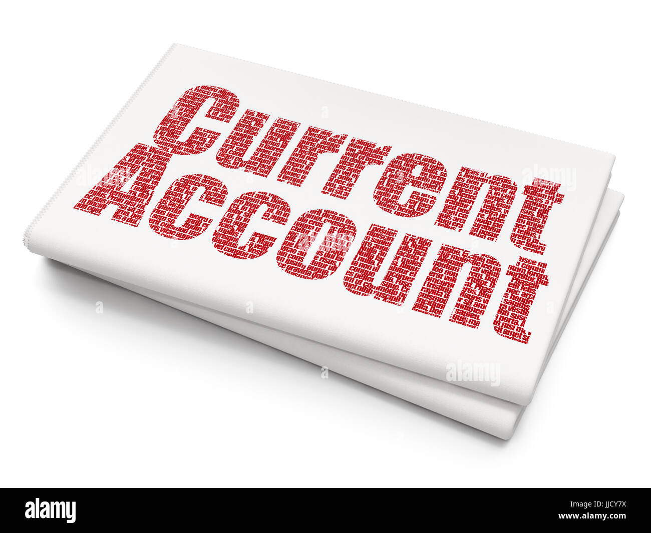 Current Account Background Banking concept: Current Account on Blank Newspaper background Stock ...