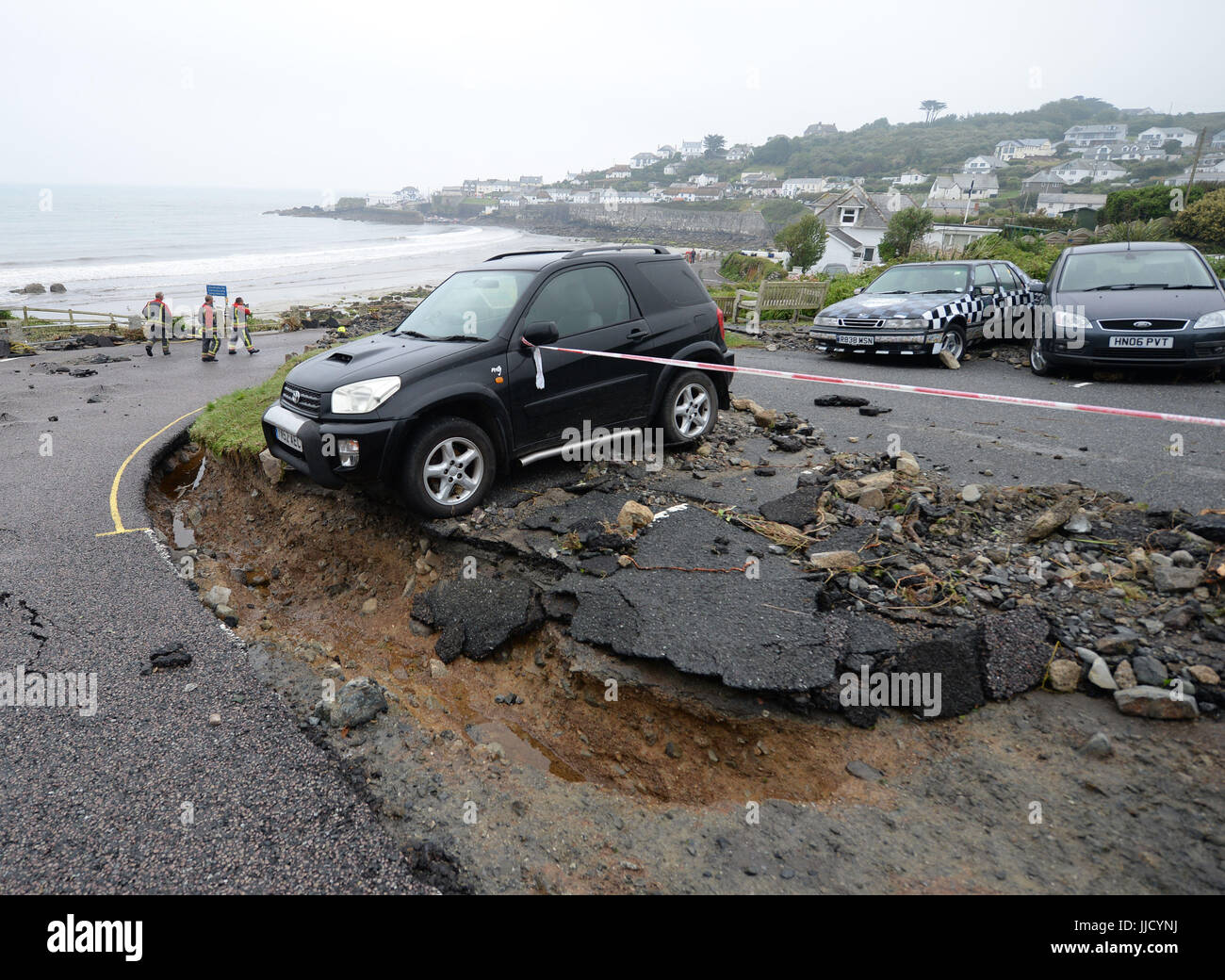 After intense rain caused flash flooding in the coastal village hires