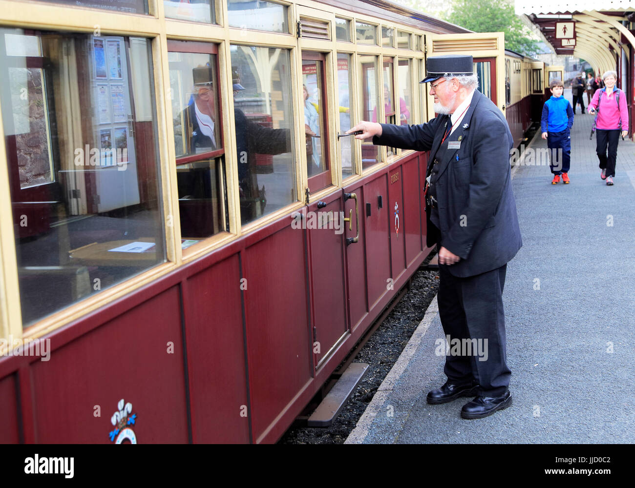 Ffestiniog railway, Blaenau Ffestiniog station, Gwynedd, north west