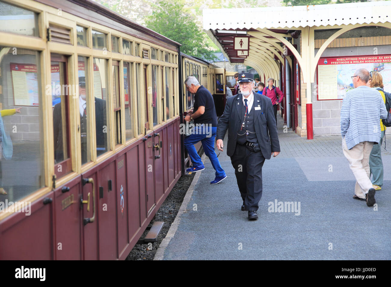 Ffestiniog railway, Blaenau Ffestiniog station, Gwynedd, north west