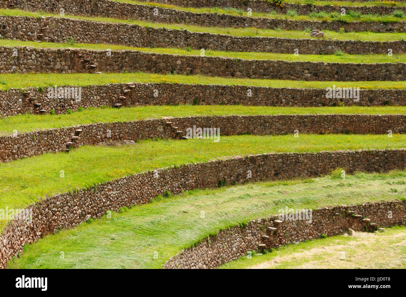 Peru, Moray, ancient Inca circular terraces. Probable there is the ...