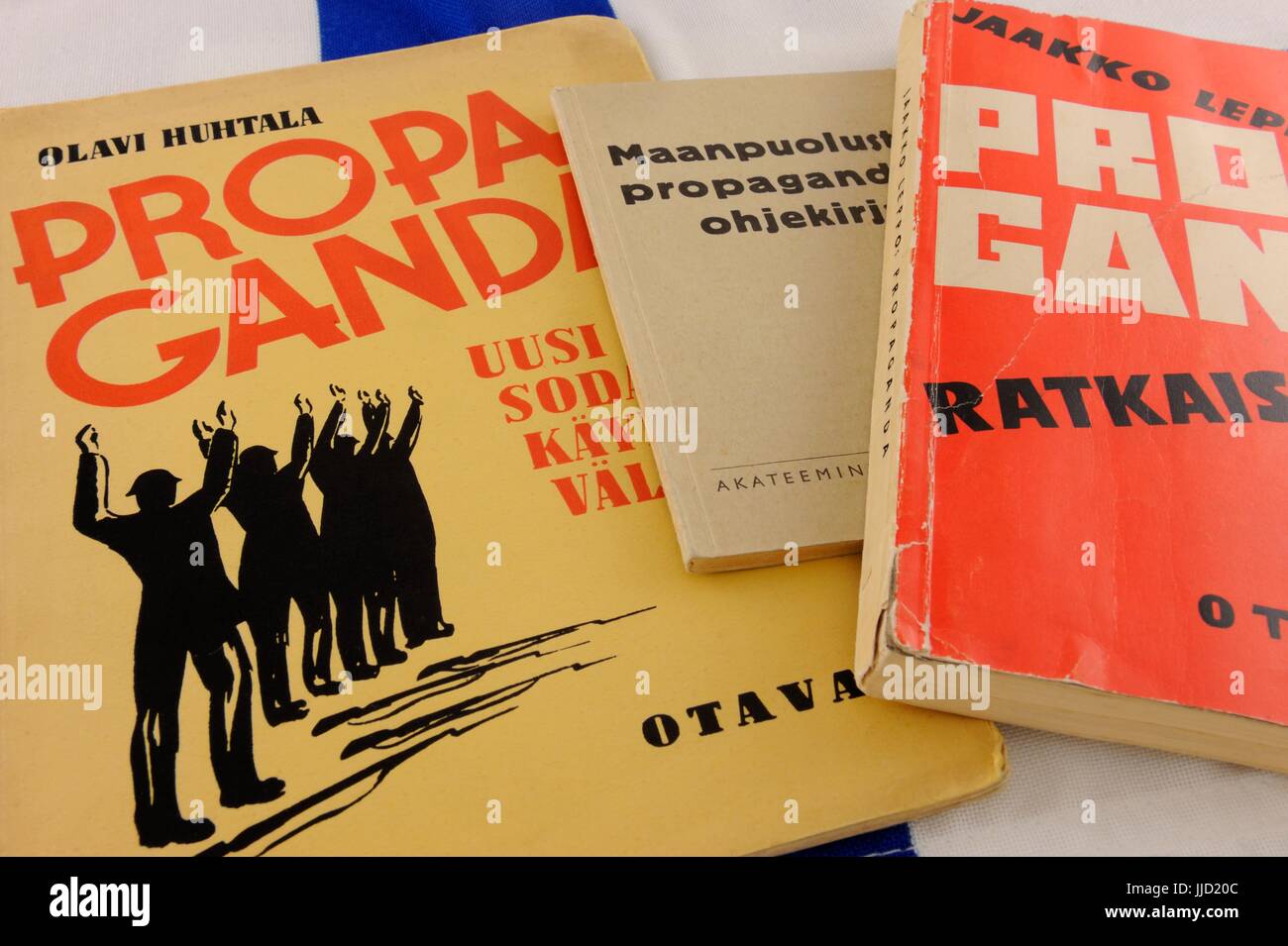 The Finns also studied the Brand Management in the 1930's. A literature was published, 'A Propaganda, a new instrument to warfare', 55 pages, 1937. ' Stock Photo