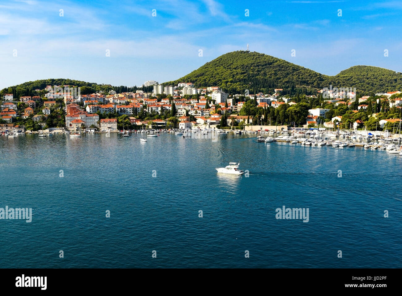 Dubrovnik harbor. Croatia. Stock Photo