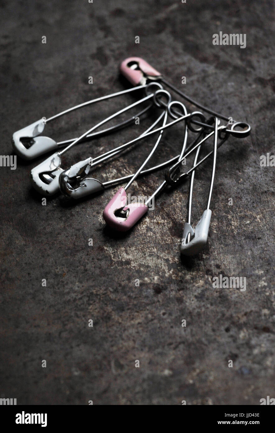 baby nappy safety pins Stock Photo - Alamy