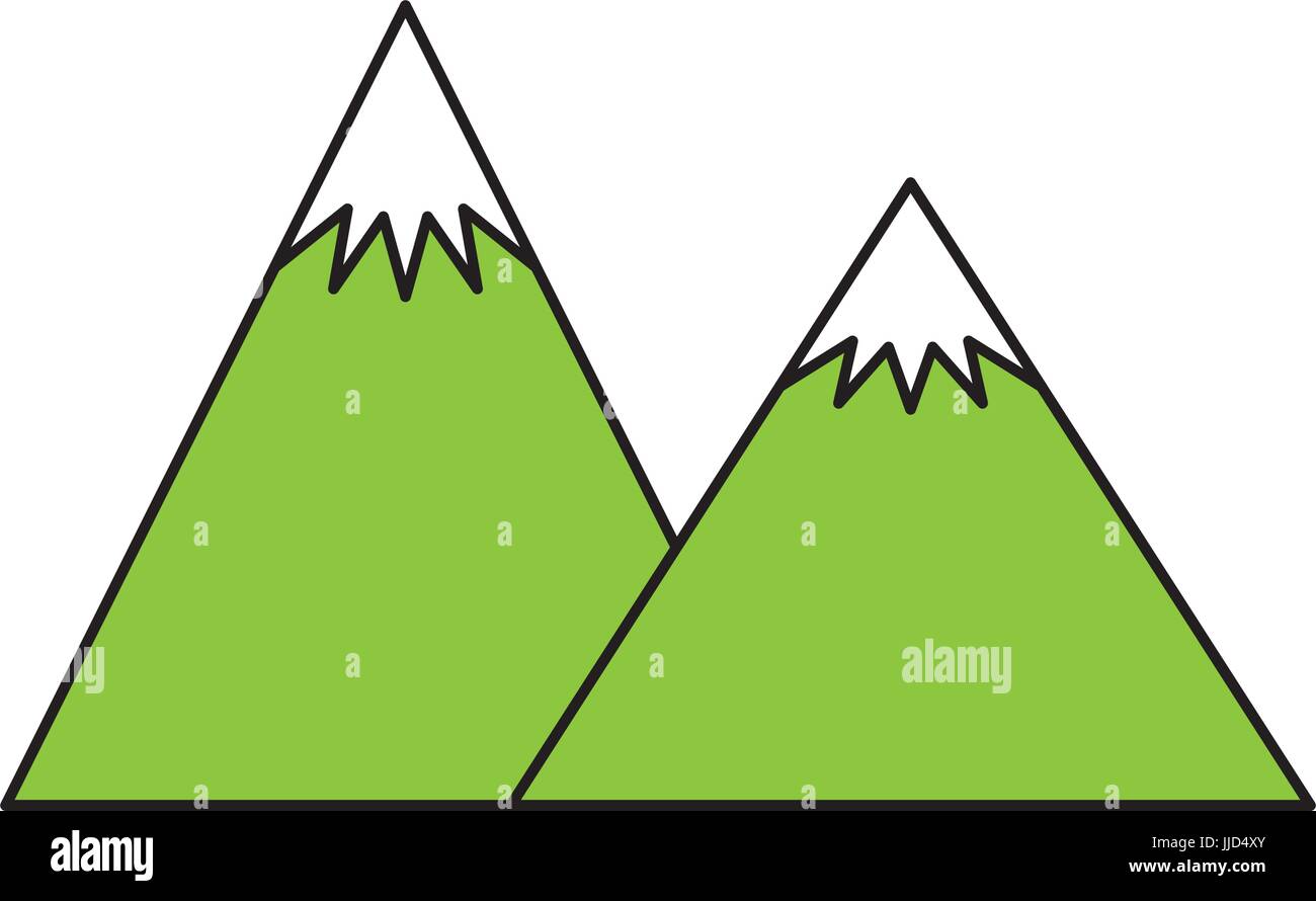 big mountains isolated icon vector illustration design Stock Vector ...