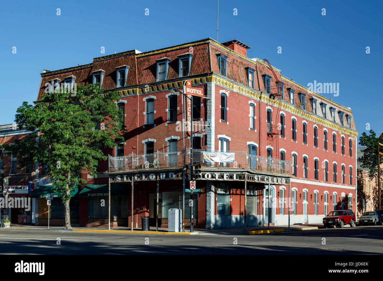 Historic St. Cloud Hotel, Main Street, Canon City, Colorado USA Stock Photo