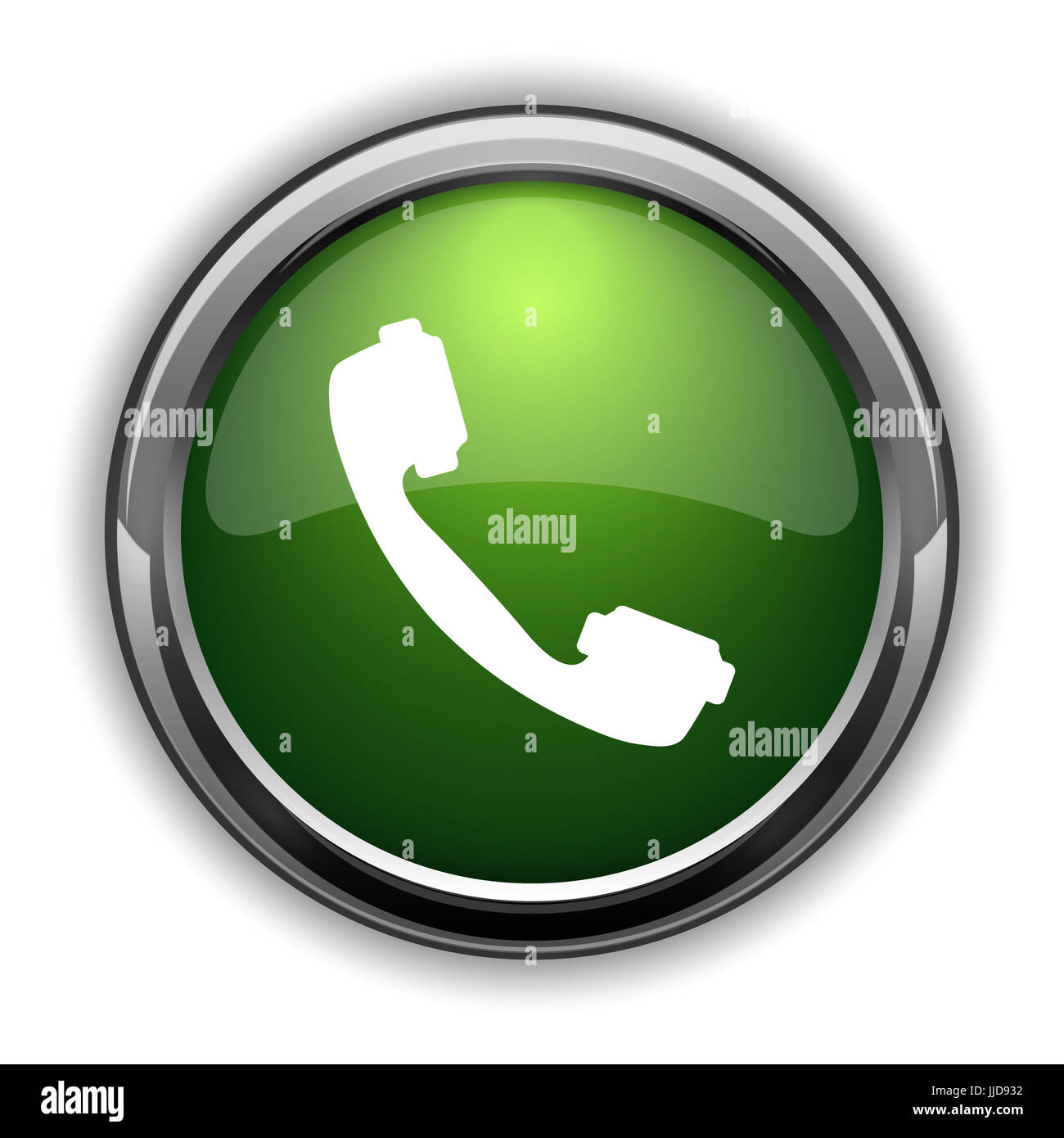 Phone icon. Phone website button on white background Stock Photo - Alamy