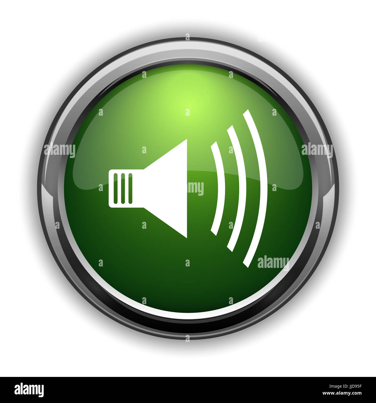Speaker icon. Speaker website button on white background Stock Photo ...