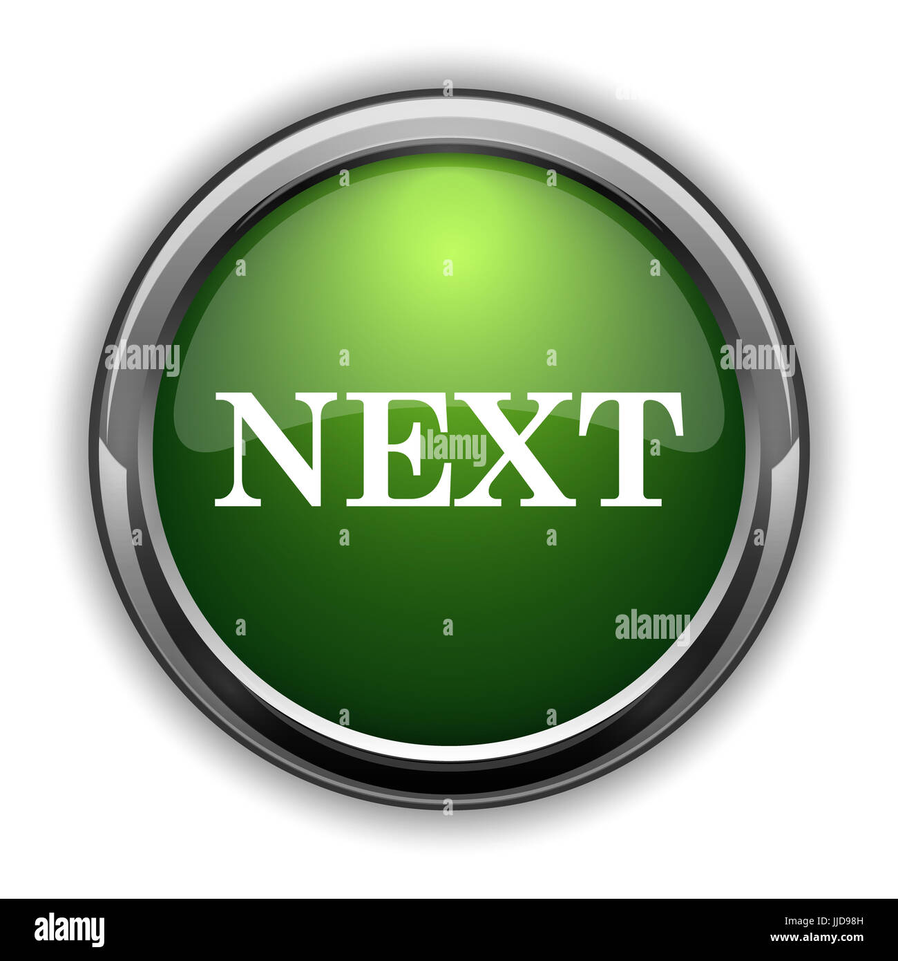 Next icon. Next website button on white background Stock Photo - Alamy