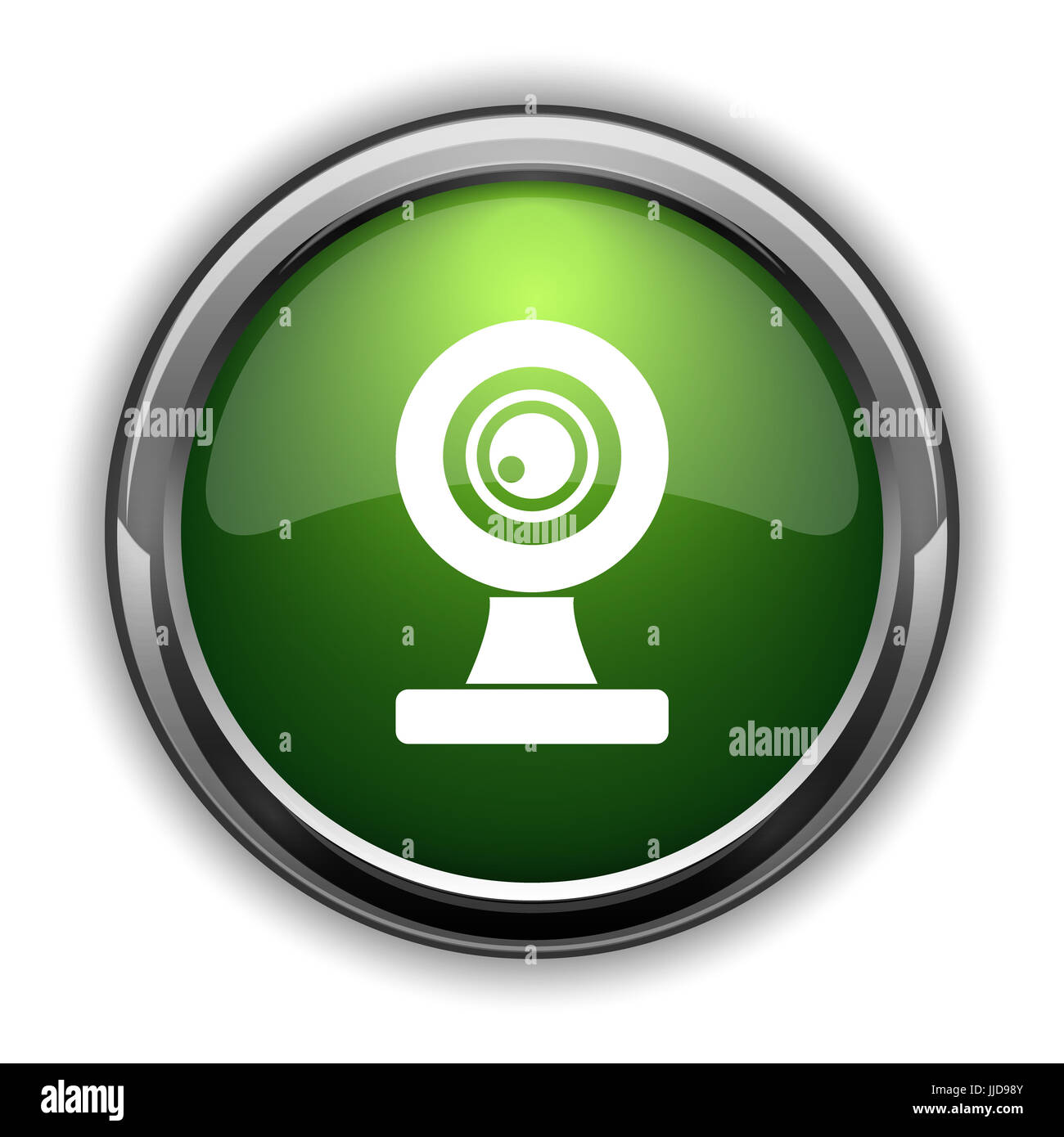 Webcam icon. Webcam website button on white background Stock Photo - Alamy
