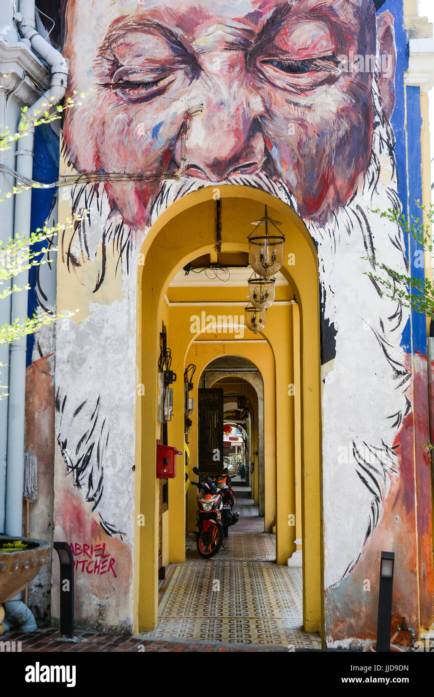 Penang, Malaysia Mar 10, 2016. Apartment building at Town in