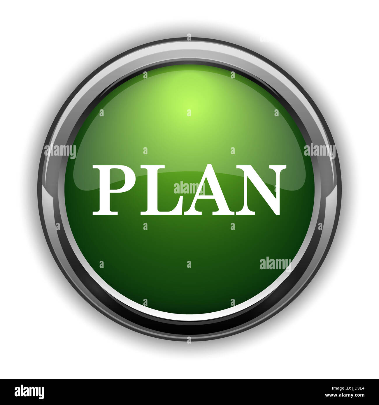 Plan icon. Plan website button on white background Stock Photo - Alamy