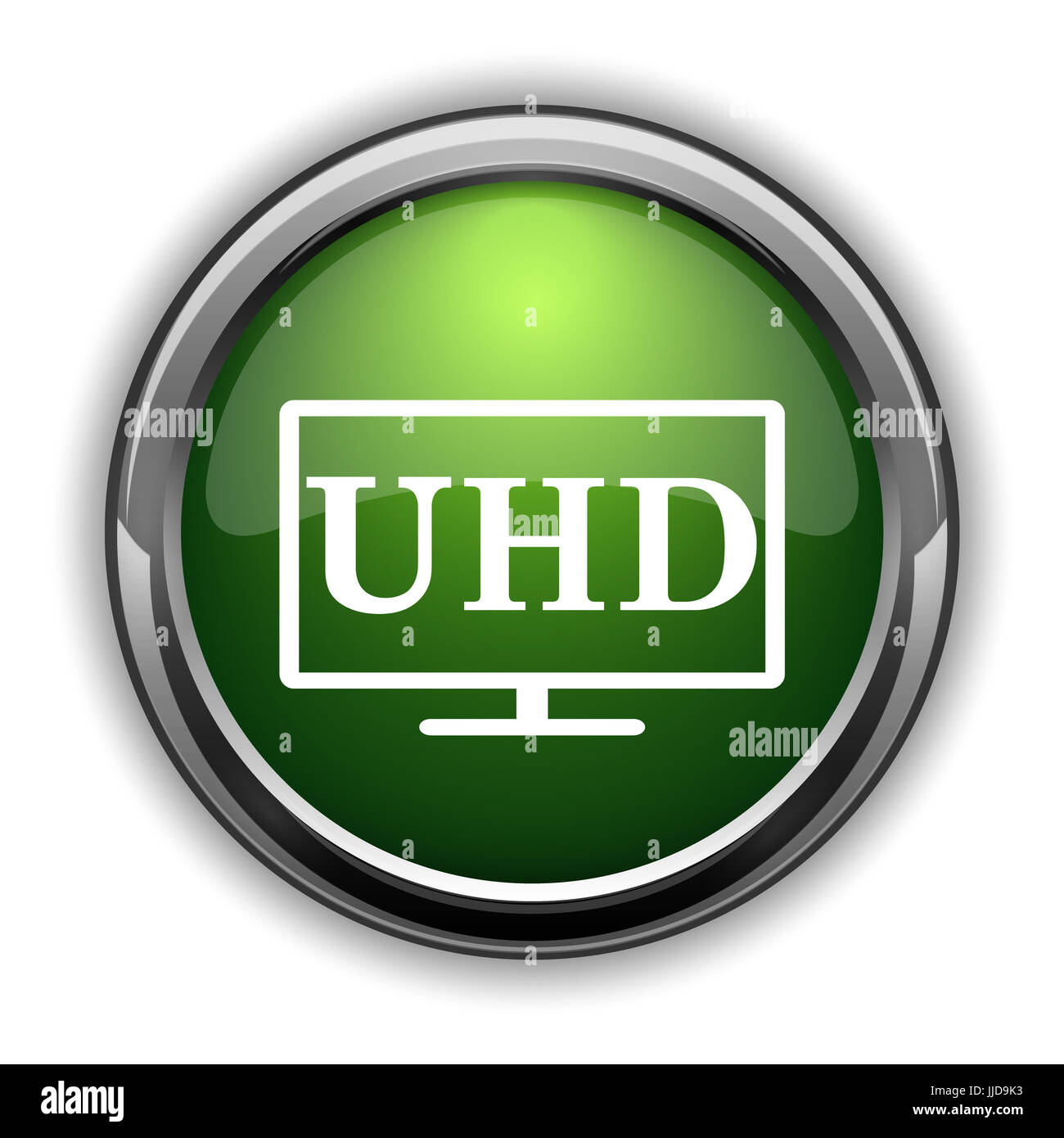 Ultra HD icon. Ultra HD website button on white background Stock Photo
