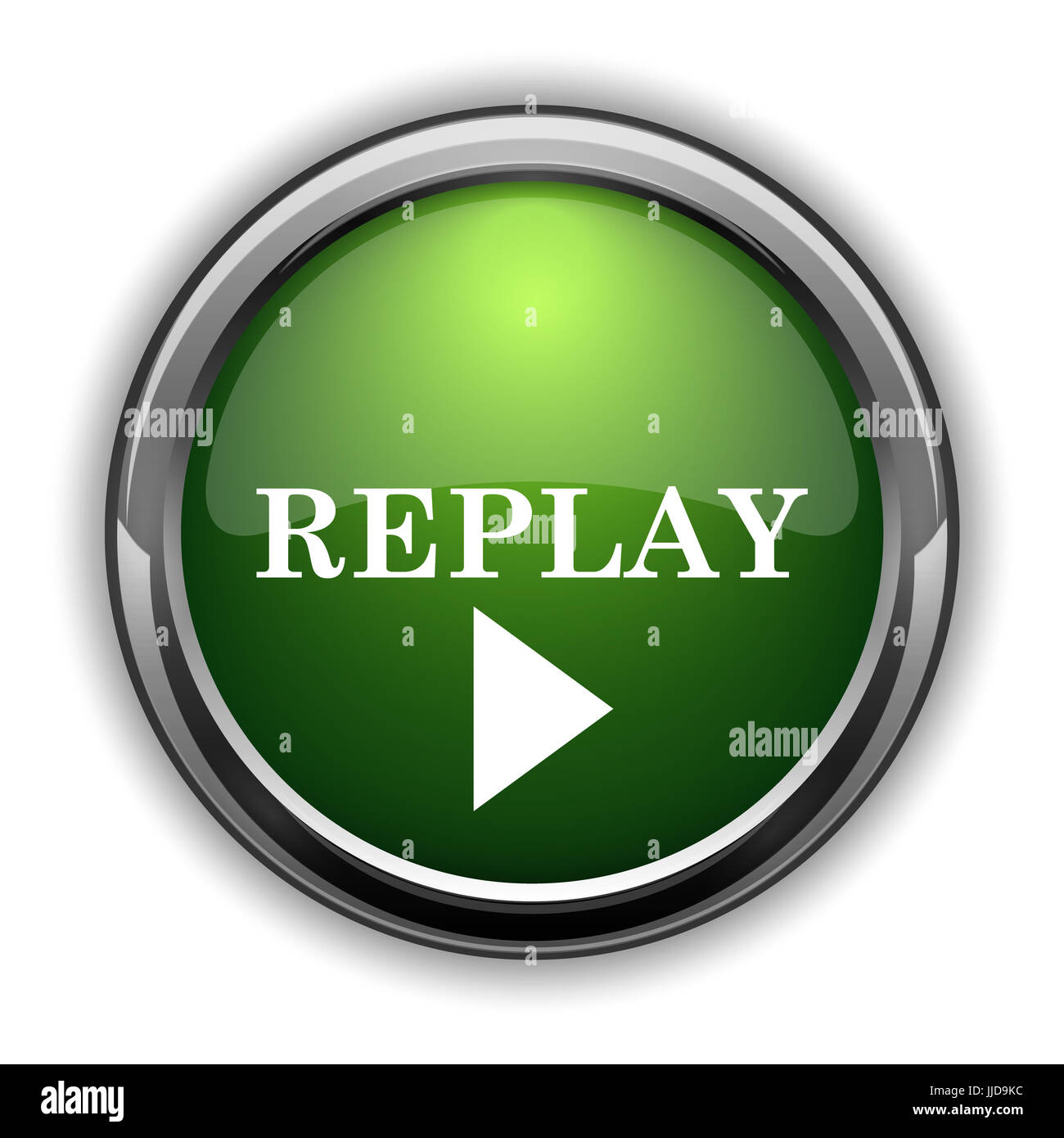Replay button icon hi-res stock photography and images - Alamy