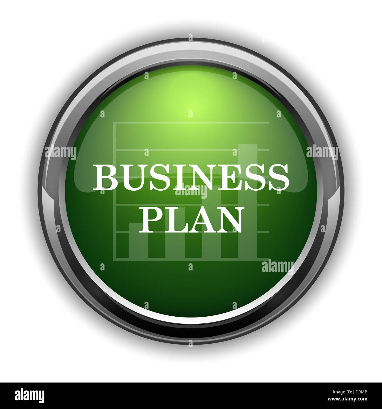 Business plan icon. Business plan website button on white background ...