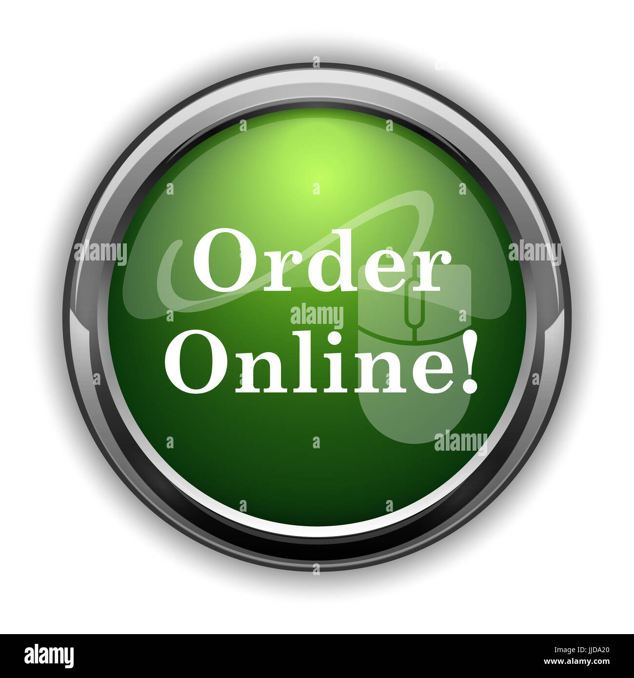 Order online icon. Order online website button on white background ...