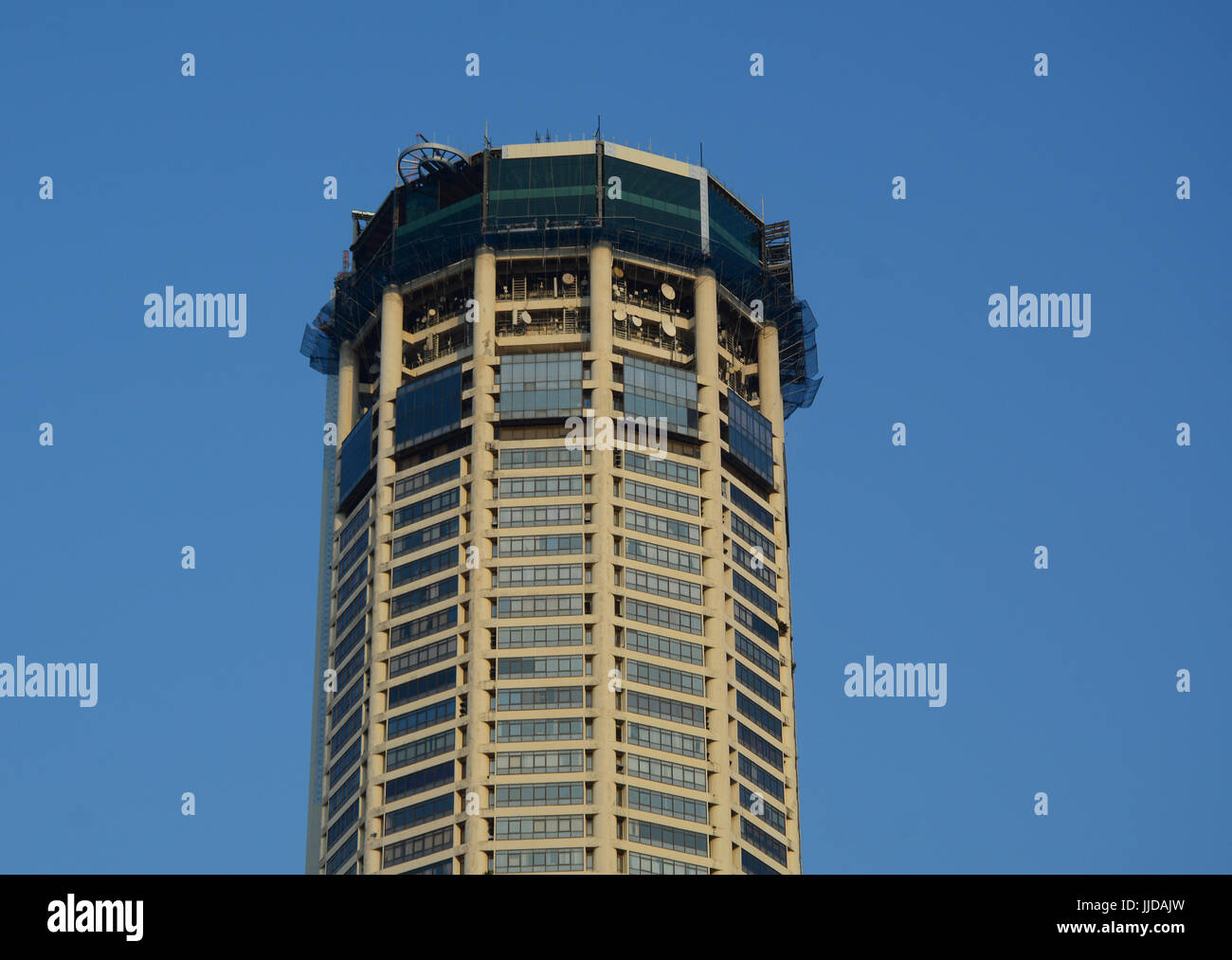Penang, Malaysia - Mar 9, 2016. The Komtar Building in Penang, Malaysia. Penang is also one of the most urbanised and economically-important states in Stock Photo