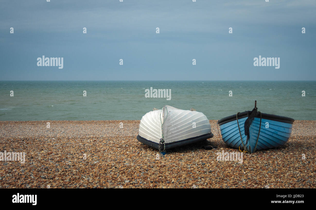 Rowing boat on the beach. Stock Photo
