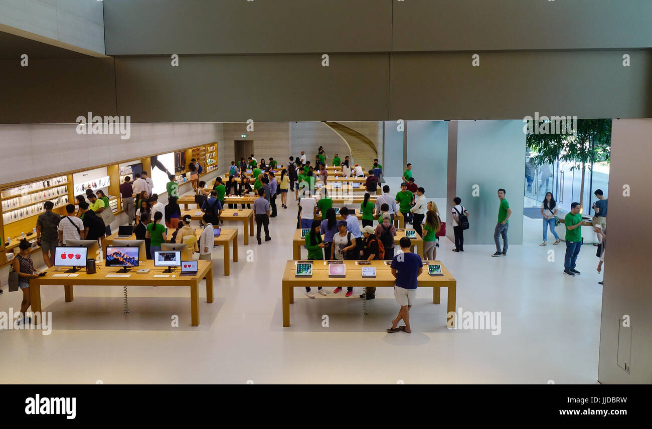 Singapore - Jun 14, 2017. Inside of Apple Store in Orchard Rd ...