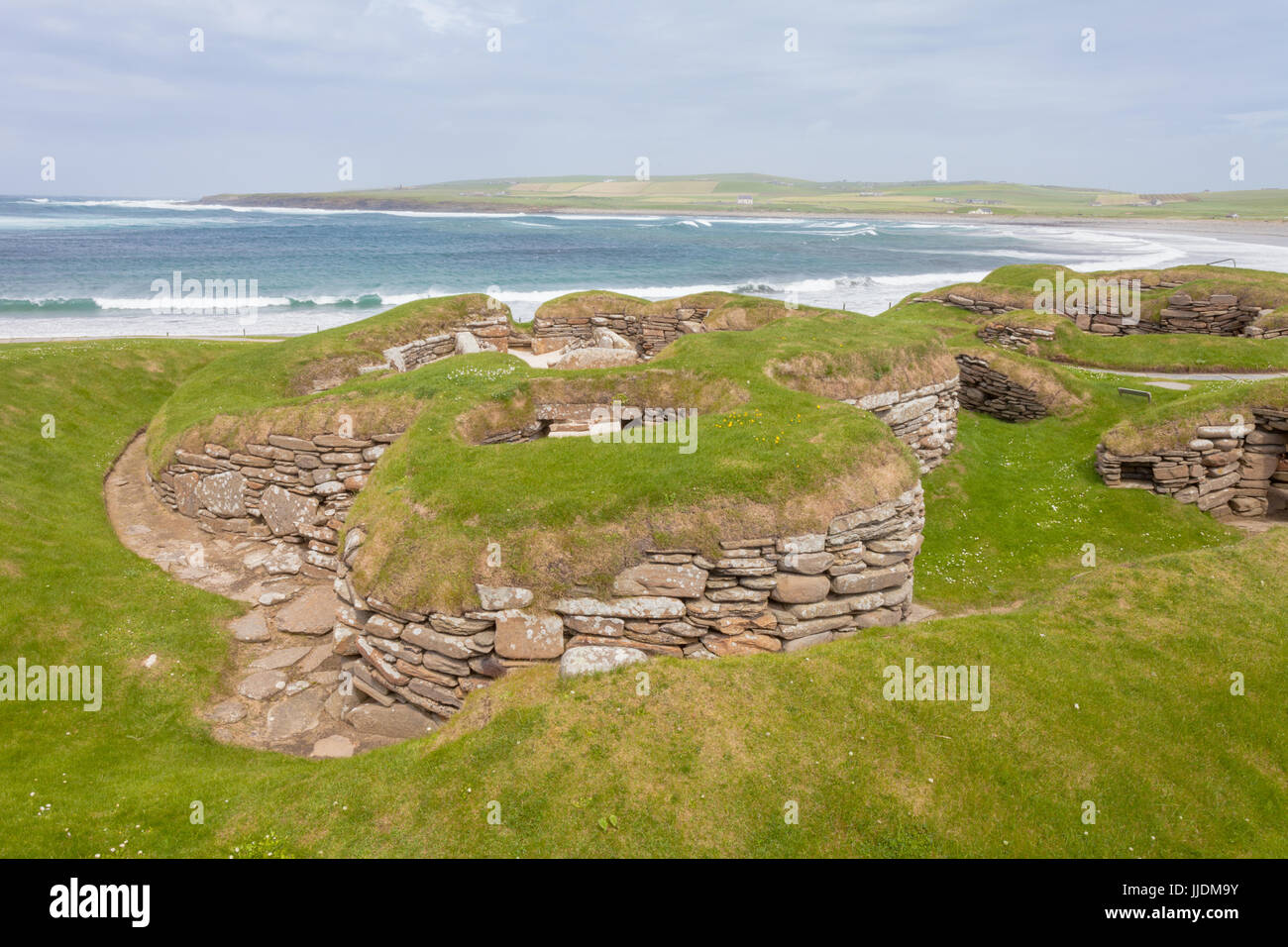 Skara Brae, neolithic village, Orkney Scotland UK Stock Photo