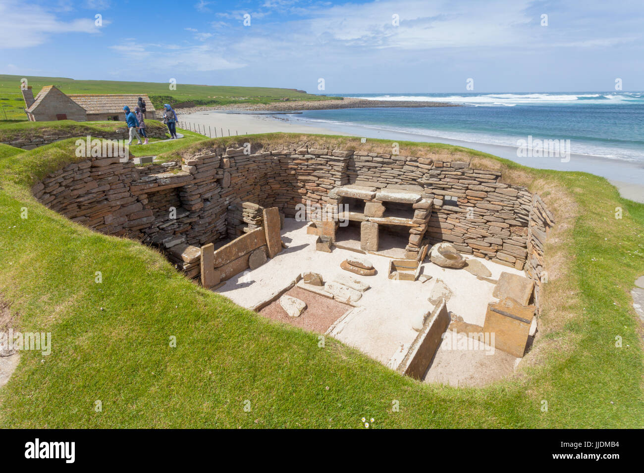 Skara Brae, neolithic village, Orkney Scotland UK Stock Photo