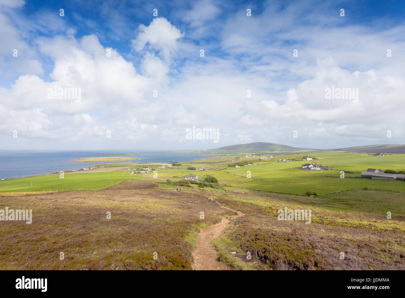 View from Cuween Hill, Orkney, Scotland UK Stock Photo