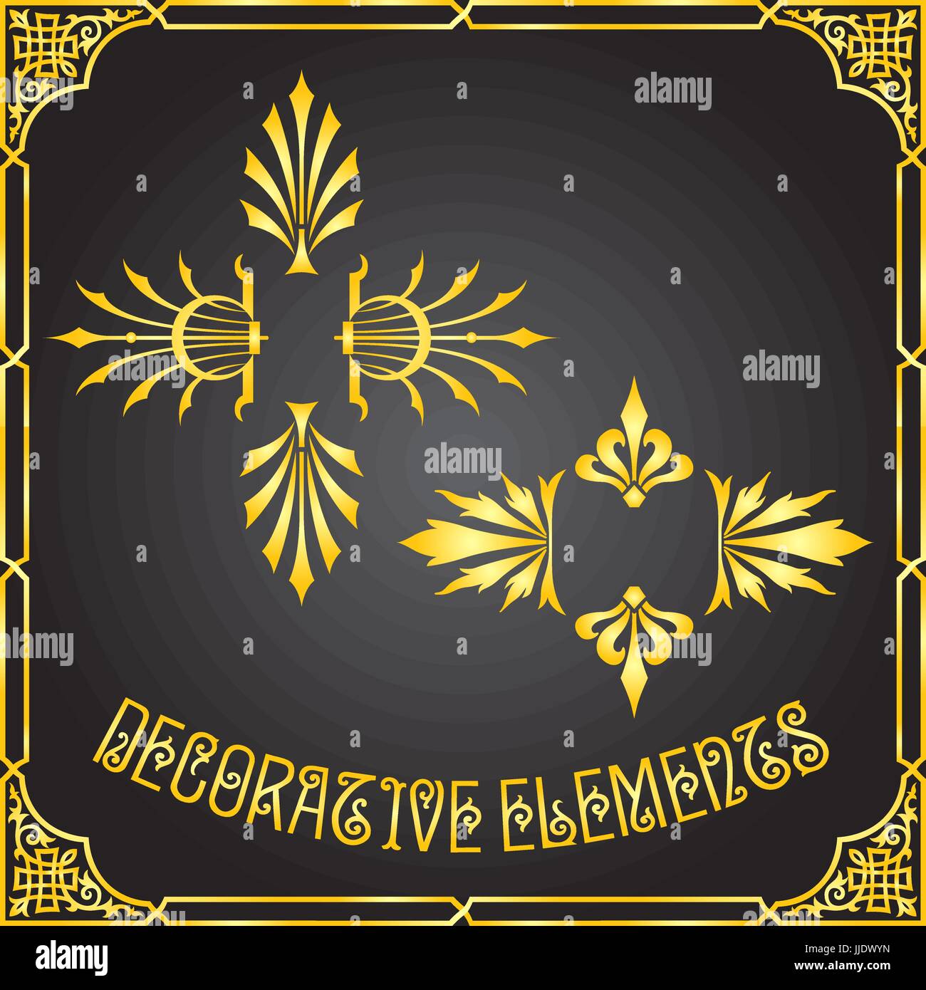 Decorative design elements and vector ornaments Stock Vector Image ...