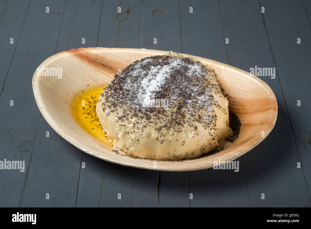 Berlin, Germany, Germknoedel with melted butter Stock Photo Alamy