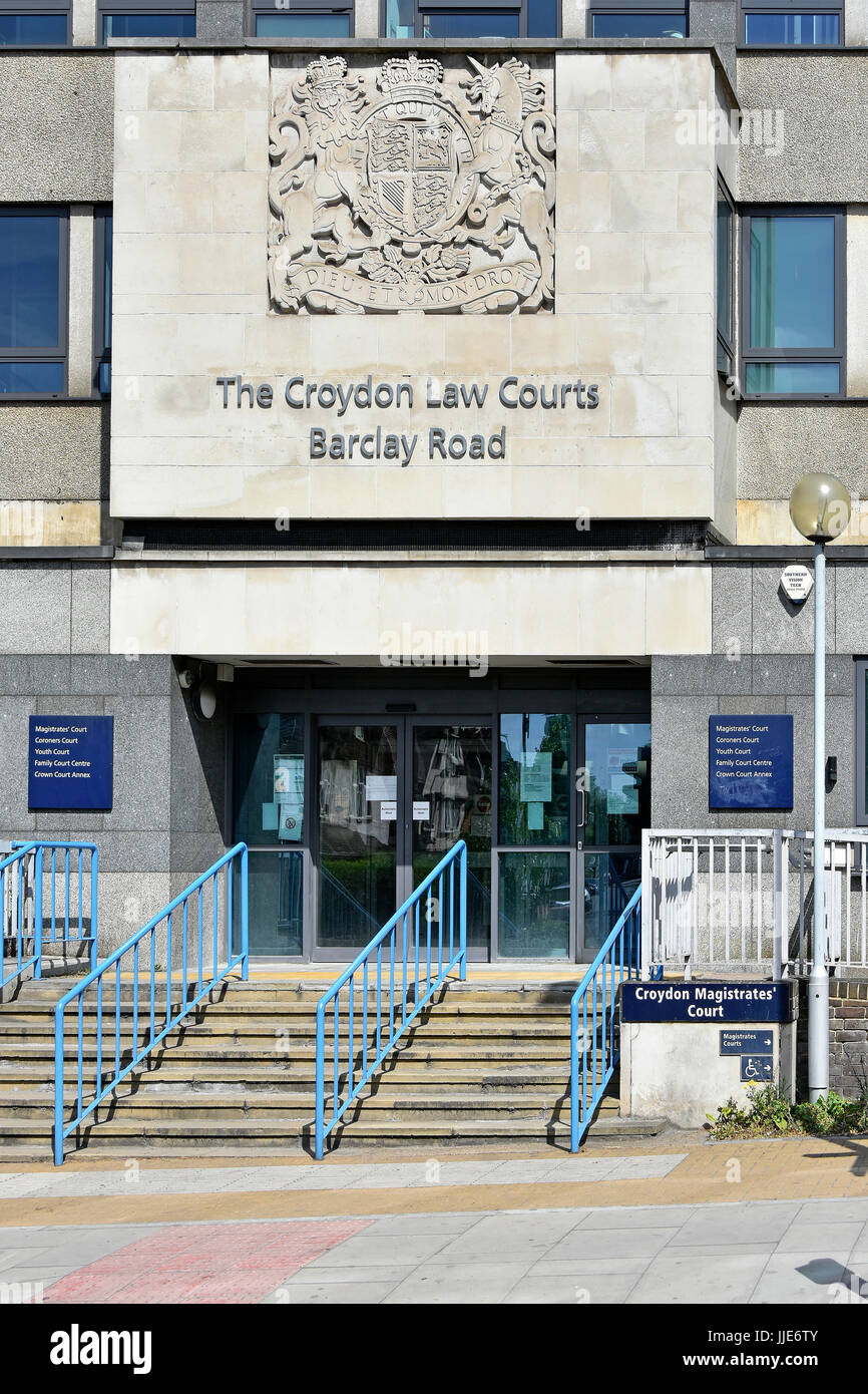 London Croydon Law Courts Building Which Houses Croydon Magistrates Court Croydon Coroners Court Crown Court Annex Youth Court Family Court Centre Stock Photo Alamy