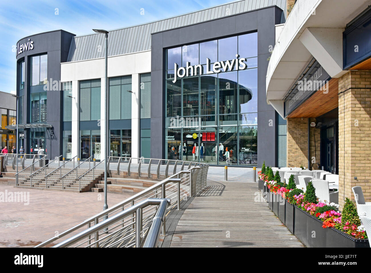 John Lewis department store in Chelmsford town centre centrepiece of a