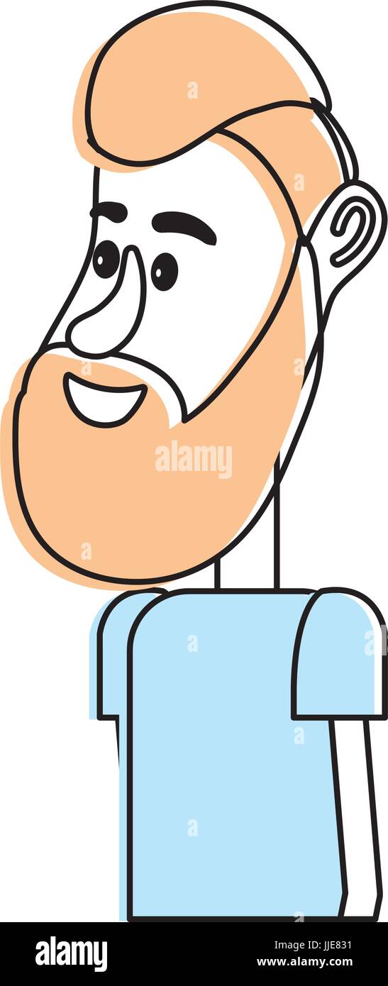cute man with hairstyle design and clothes Stock Vector Image & Art - Alamy