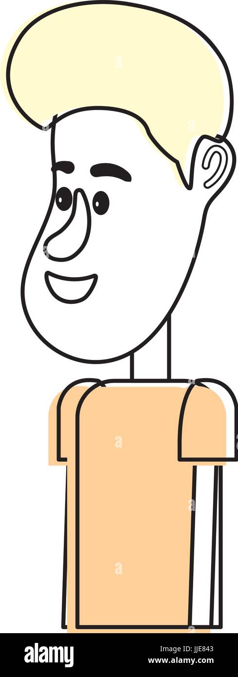 cute man with hairstyle design and clothes Stock Vector Image & Art - Alamy