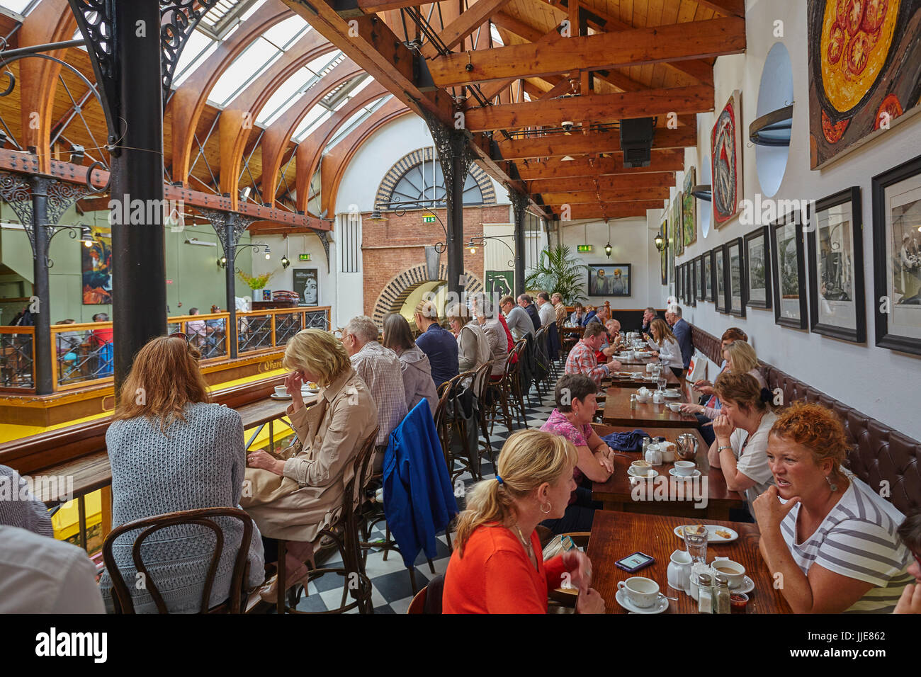 A cafe in the English Market, a popular visitor attraction in Cork
