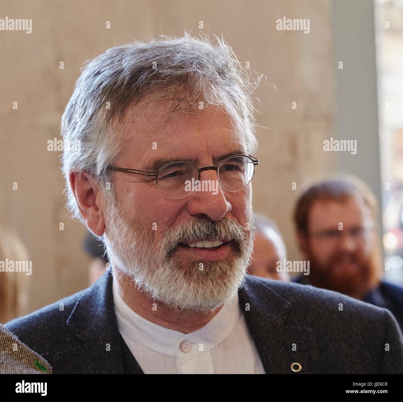 Gerry Adams, head of the Irish politcal party Sinn Fein, seen in Dublin, Ireland. Stock Photo
