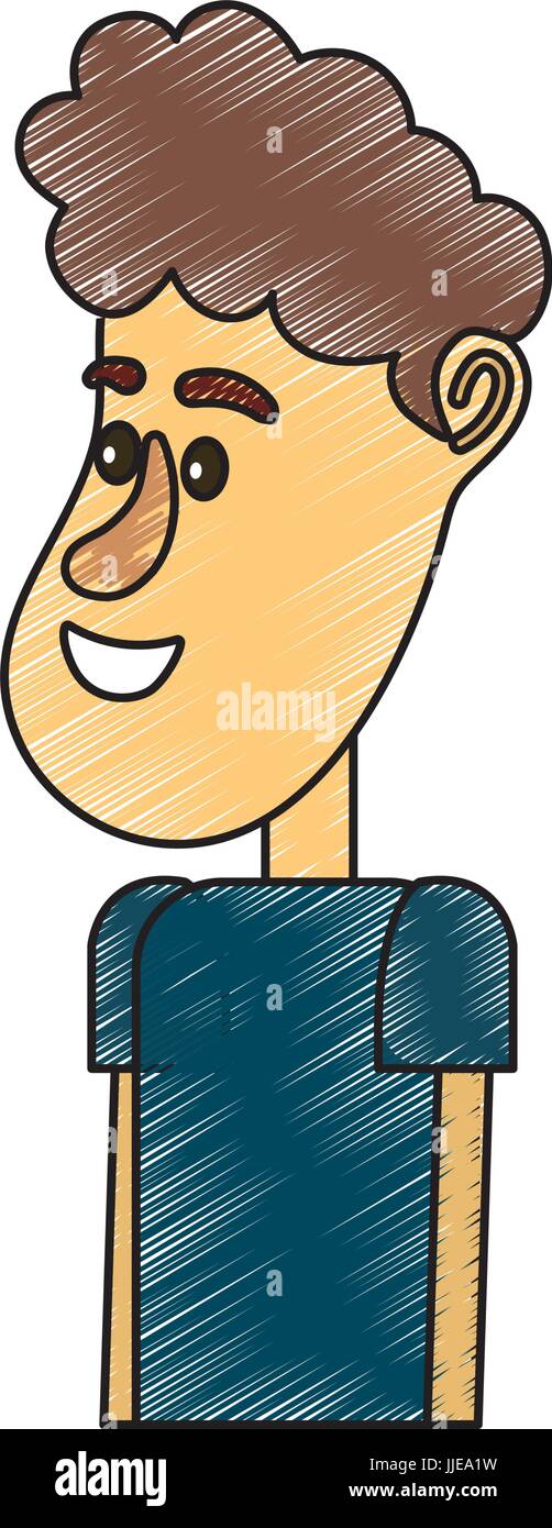 cute man with hairstyle design and clothes Stock Vector Image & Art - Alamy