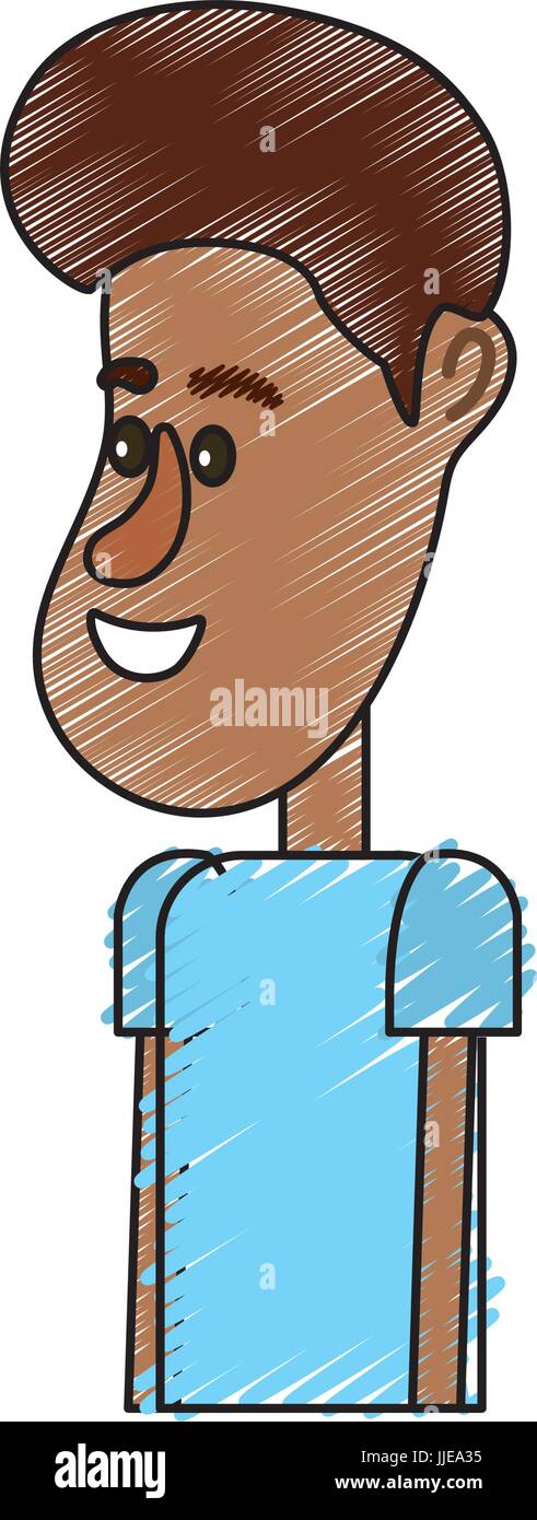 cute man with hairstyle design and clothes Stock Vector Image & Art - Alamy