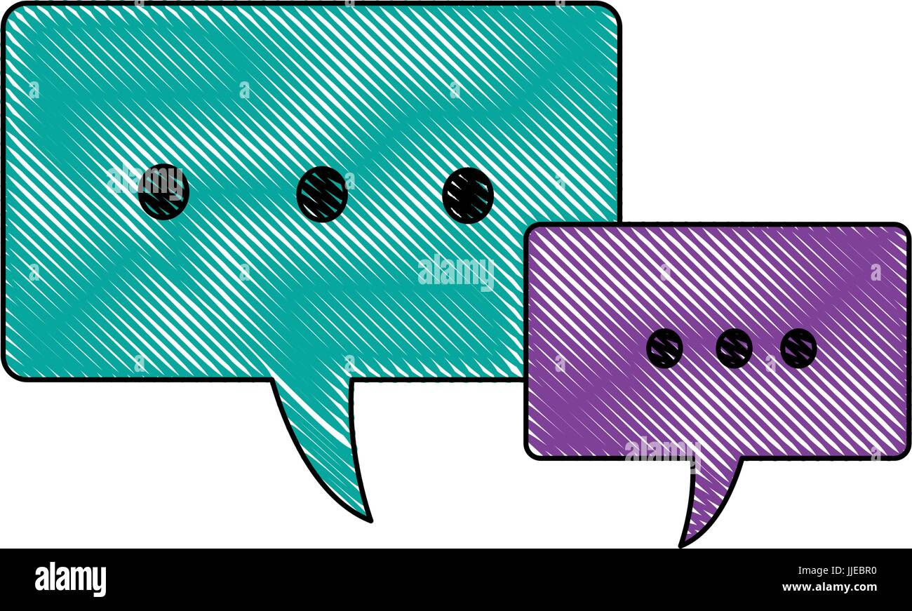 speech bubbles message communication dialog Stock Vector Image & Art ...