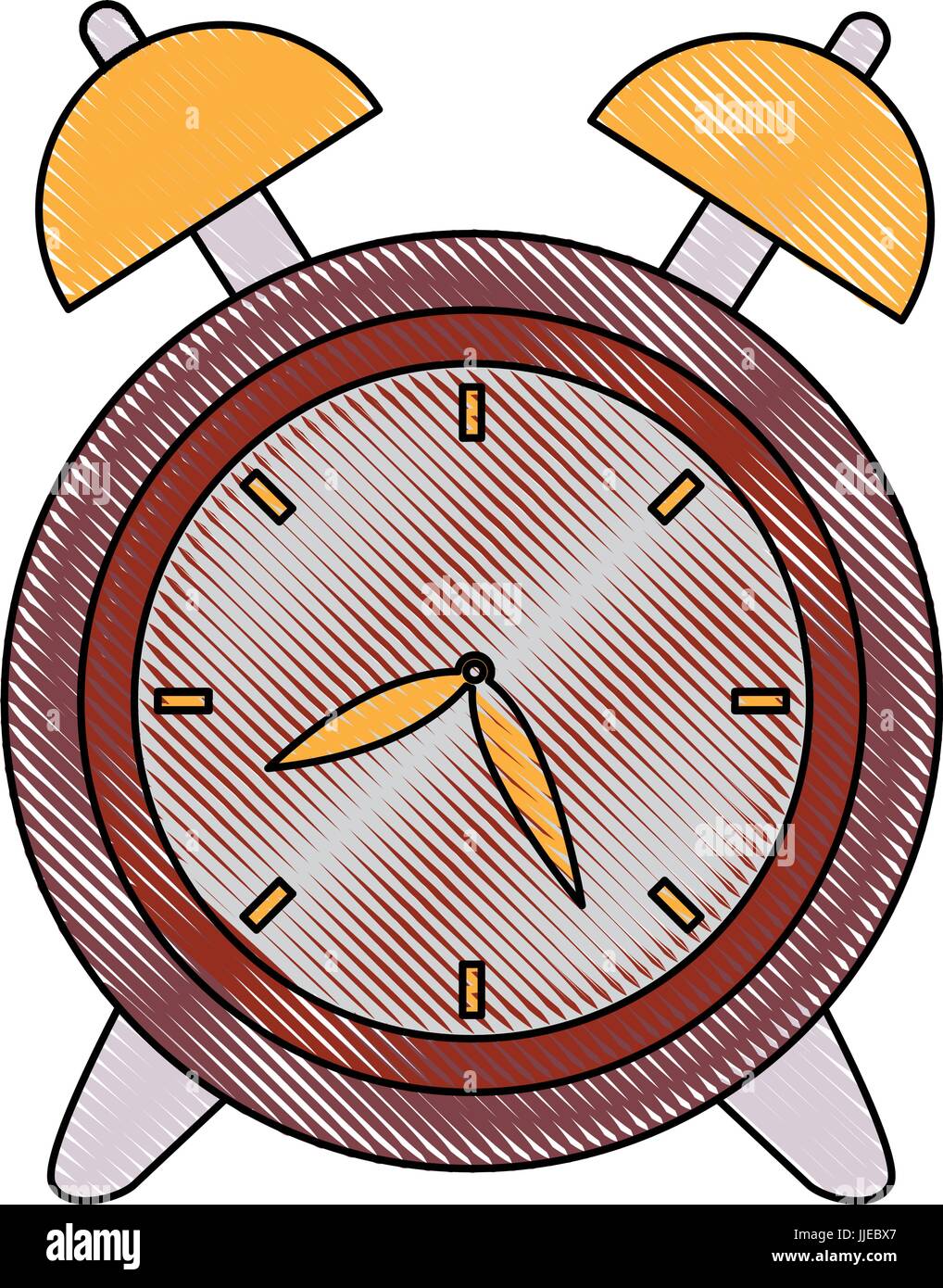 clock alarm back to school symbol Stock Vector Image & Art - Alamy