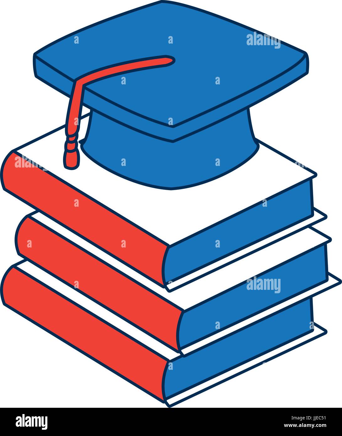 back to school book graduation cap concept Stock Vector Image & Art - Alamy