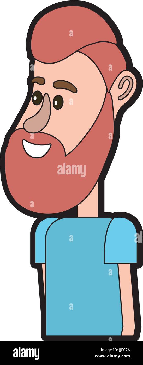 cute man with hairstyle design and clothes Stock Vector Image & Art - Alamy