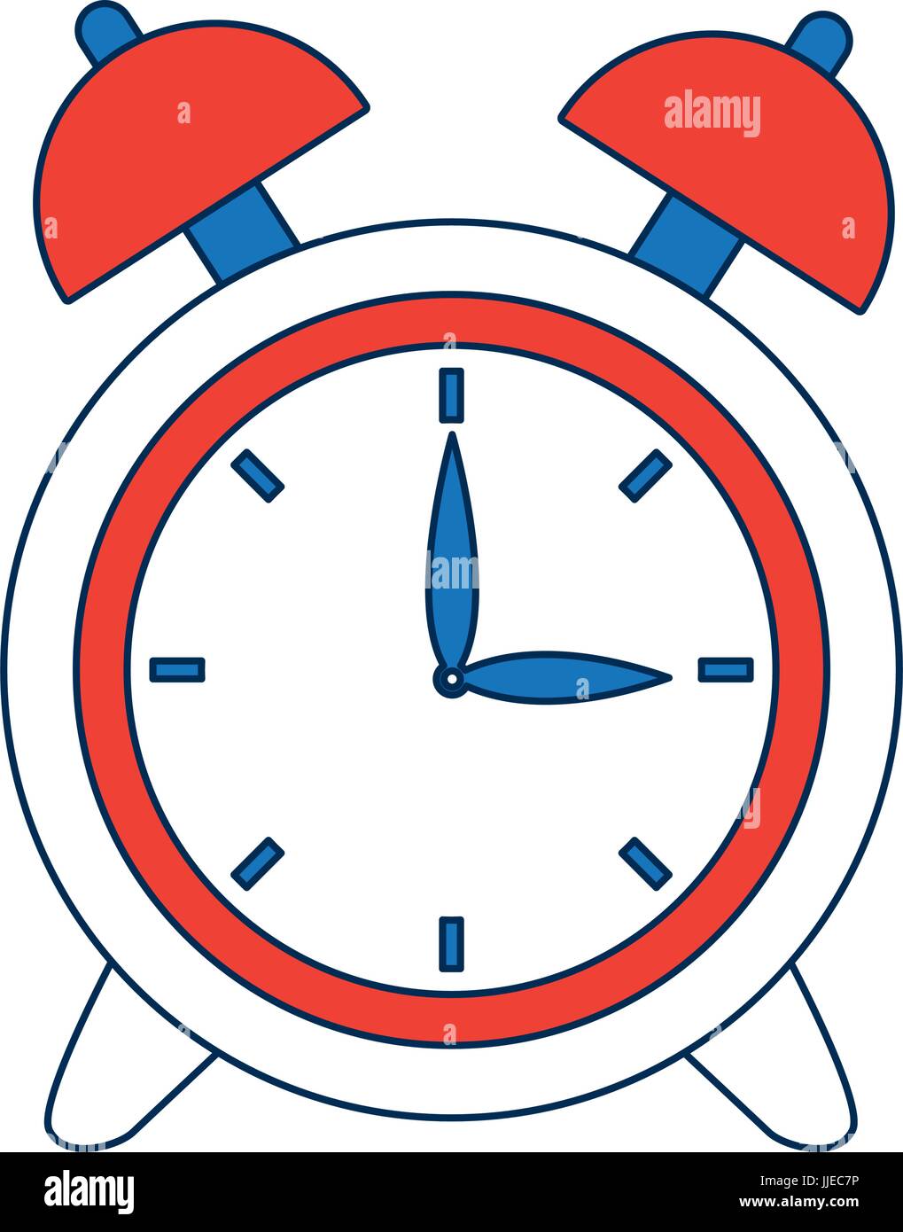 clock alarm back to school symbol Stock Vector Image & Art - Alamy