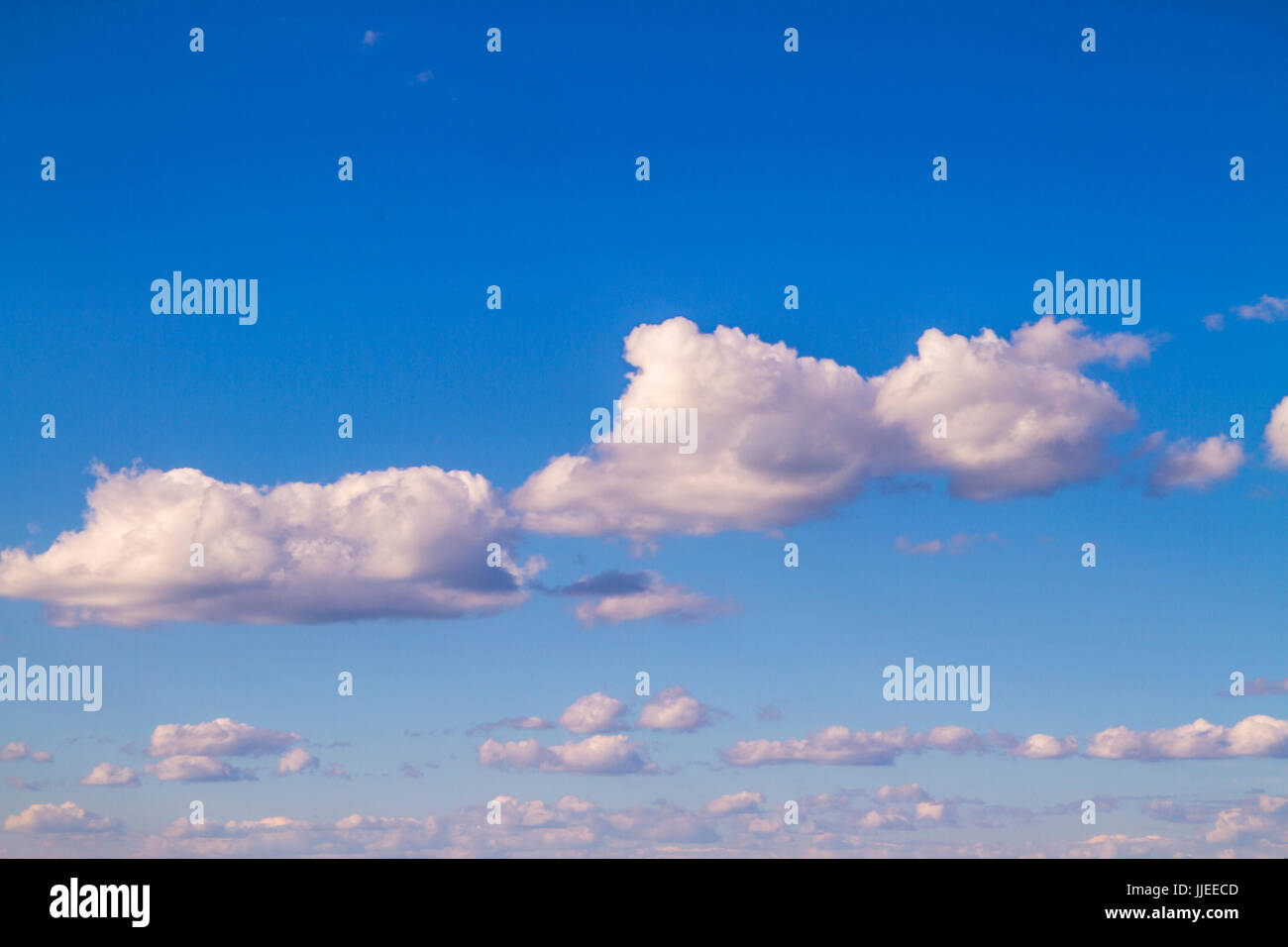 Beautiful white clouds float on the blue sky Stock Photo - Alamy