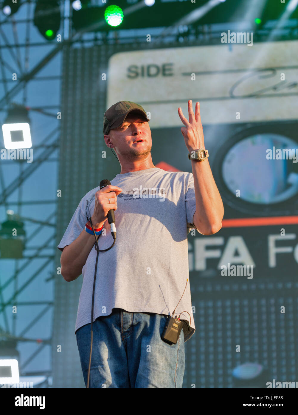 KIEV, UKRAINE JUNE 29, 2017 Popular Ukrainian rock band BoomBox and