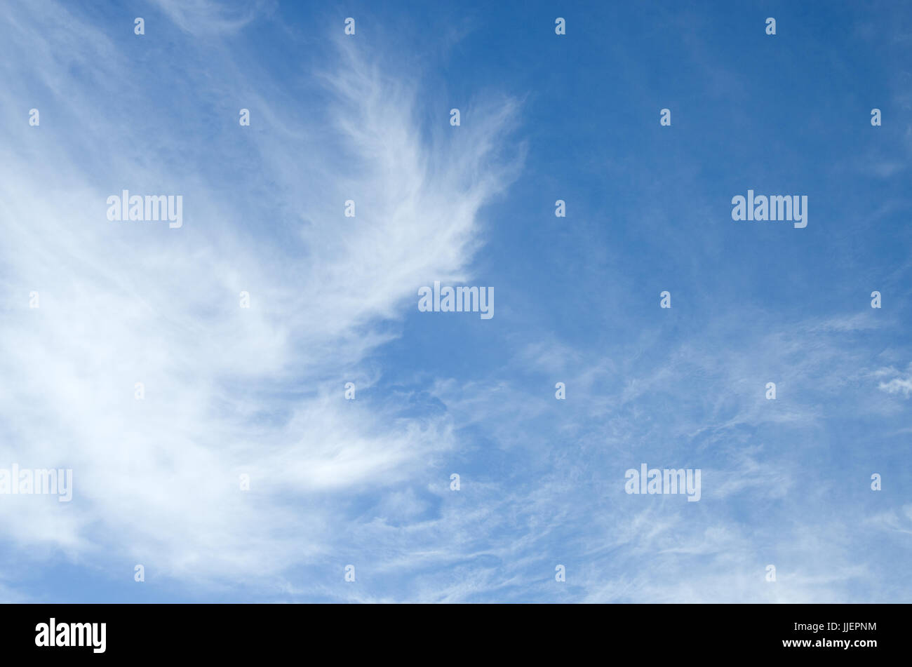 Blue sky with clouds on a sunny summer day Stock Photo - Alamy