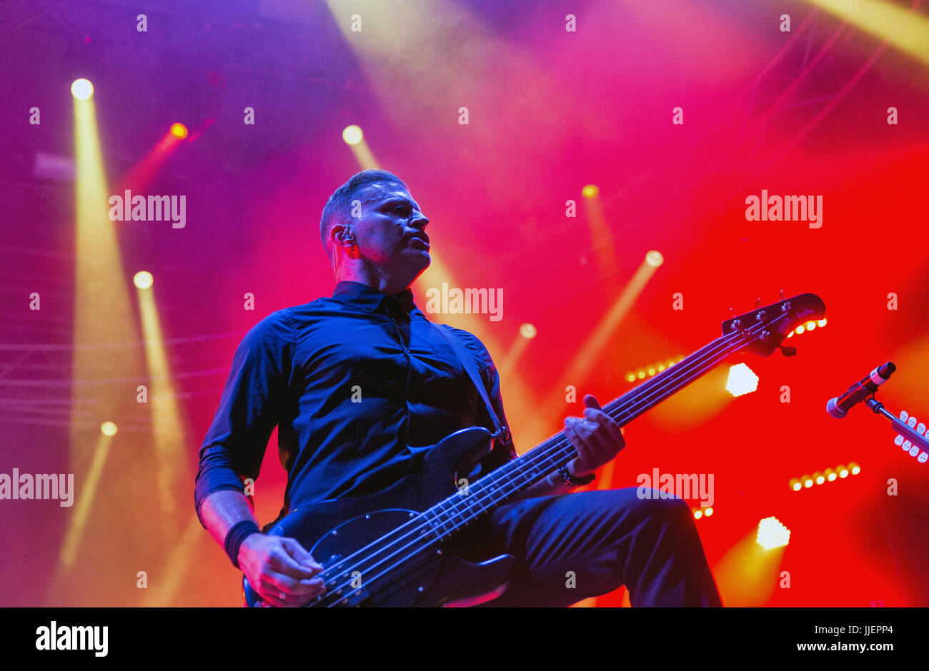 KIEV, UKRAINE JUNE 29, 2017 Popular Canadian post grunge rock band