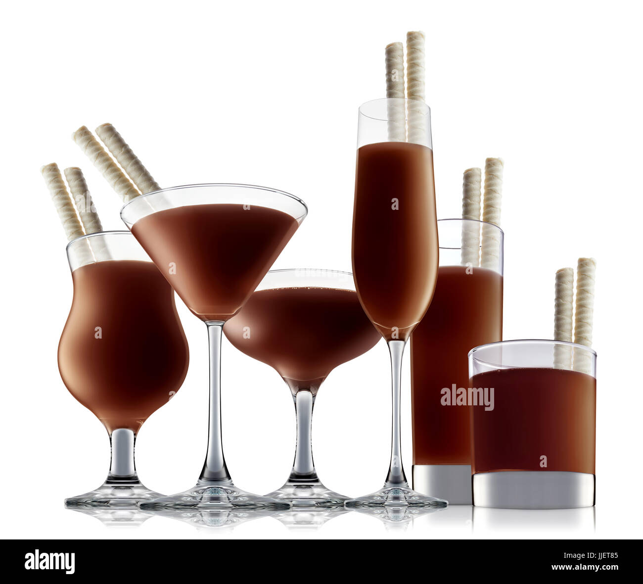 alcohol cocktail isolated on white background Stock Photo