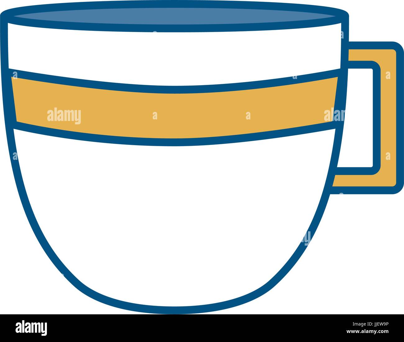 coffee mug icon over white background vector illustration Stock Vector ...