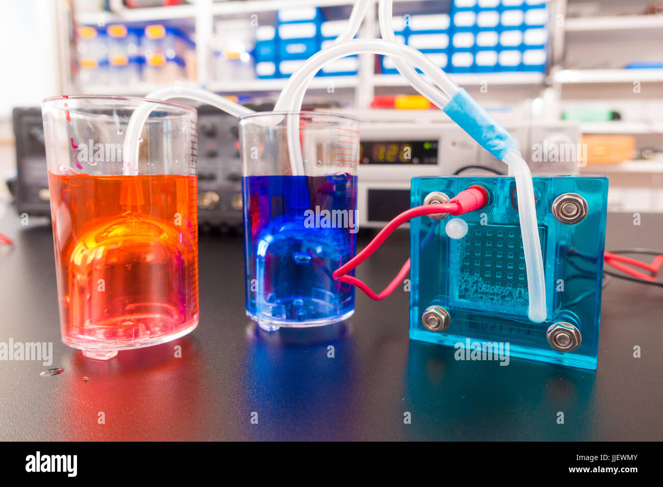 Hydrogen oxygen fuel cell research hires stock photography and images